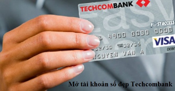 Mở tài khoản số đẹp Techcombank miễn phí, free, online, chọn số phong thủy