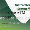 Phí làm Thẻ ATM ngân hàng vietcombank là bao nhiêu 2023?