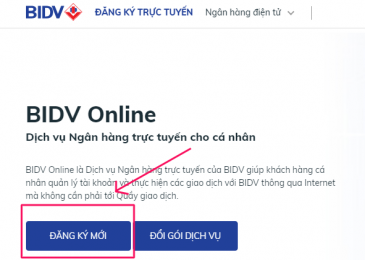 Cách đăng ký internet banking BIDV online và sử dụng 2022