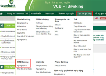 Cách Hủy Dịch Vụ Tin Nhắn SMS Banking Vietcombank trên điện thoại 2023