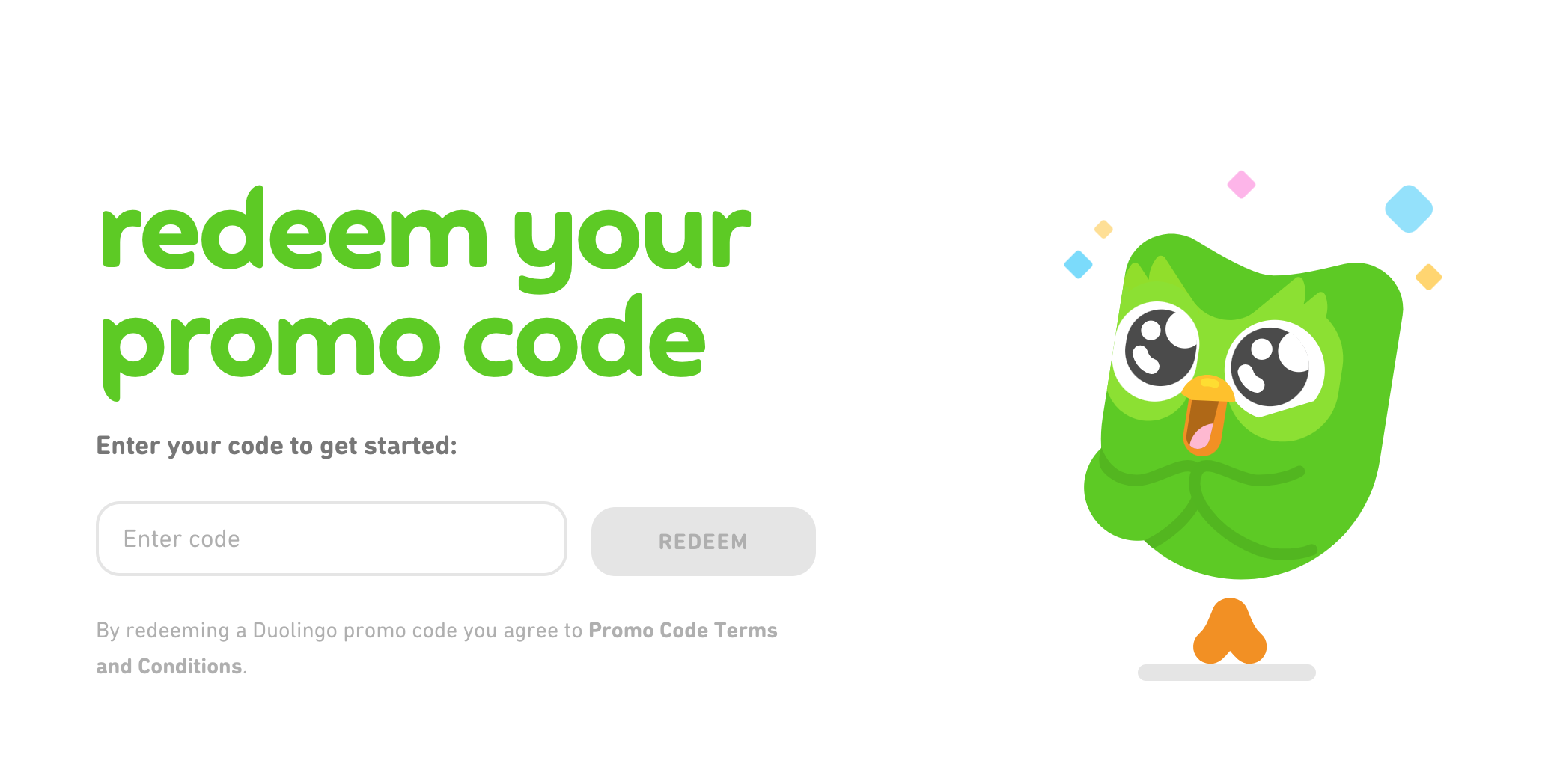 Cách nhập mã khuyến mãi Duolingo
