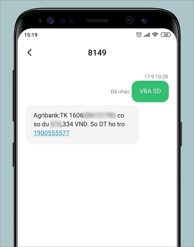 Cách chuyển tiền Agribank SMS khác ngân hàng