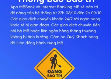 Hình ảnh ngân hàng bảo trì MB, Agribank, Vietcombank, BIDV mới nhất 2024